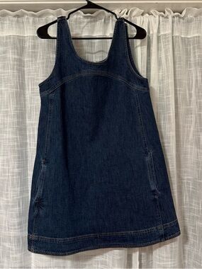 green emerald velvet dress Women's Frontier Flair Sleeveless Denim Mini Dress in Acid Wash